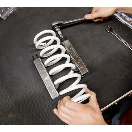 Tusk Motorcycle Shock Spring Compressor Tool Set, Chromoly Steel Hooks with Stainless Steel Body, 17mm Wrench or 3/8 Ratchet Drive, Pair with Storage Case