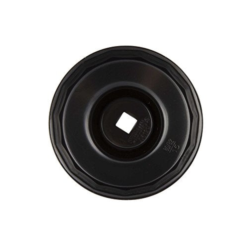 Steelman Low Profile Oil Filter Cap Wrench Socket 80mm and 82mm x 15 Flute, ⅜-inch Drive, Heavy Duty Chrome Vanadium Steel - size: 80 Millimeter and 82 Millimeter x 15 Flute