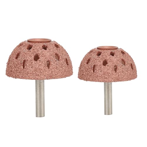 2PCS Tire Repair Buffer Wheel, Tungsten Steel Buffing Wheel Bowl Type Grinding Head with 6mm Shank Power Tool Accessories for Tire Polishing