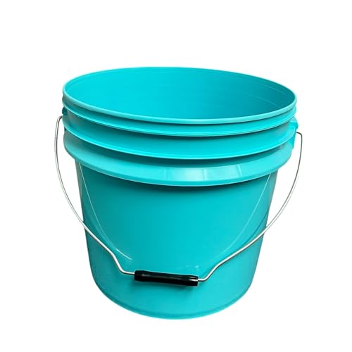 Heavy Duty Detailing Bucket (4 Gal) and Bucket Lid (for Car Wash, Boat, Truck, RV, Fishing & More) (White) - color: White