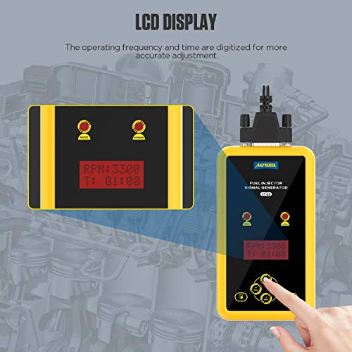 AUTOOL Universal Automotive Fuel Injection Systems Cleaners Pulse Modes Fuel System Cleaning Assistant Fuel Injector Cleaner
