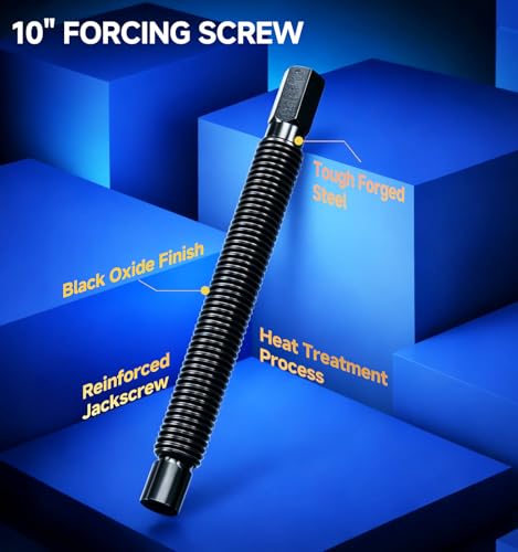 10PC Ball Joint Press Kit & Heavy Duty Ball Joint Removal Tool | C-Frame & Universal Adapters, U Joint Removal Kit for 2WD 4WD Cars Light Trucks Automotive Repair