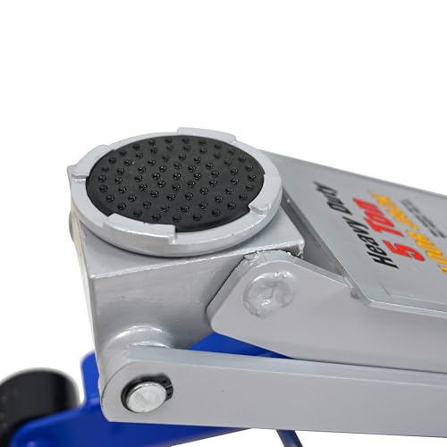 11000lbs/5Ton Low Profile Floor Jack Dual Piston Hydraulic Car Jack | Fast lift dual piston pump, lifting range 3.54"-21.65", heavy duty racing trolley car jack for MVP, SUVs & Trucks - size: 5ton(3.54"-21.65")