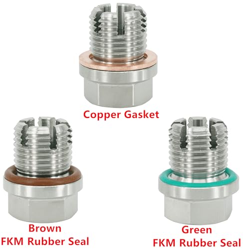 M16.1-1.5 x 15mm Oversize Oil Drain Plug, Stainless Steel Self Tapping Oil Pan Thread Repair Kit - size: M16.1x1.5
