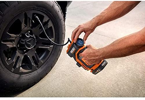 Ridgid 18-Volt Battery Powered Digital Universal Inflator (Tool Only) (RENEWED) | Battery and Charger Sold Separately - Not eligible for the Lifetime Service Agreement - (Renewed)