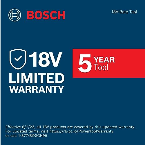 Bosch GDX18V-1860CN 18V Connected-Ready Two-In-One 1/4 In. and 1/2 In. Bit/Socket Impact Driver/Wrench (Bare Tool) | 1, 860 In-Lb Torque, 1/4 in Hex and 1/2 in Square Drive, Brushless Motor, 3-Speed Plus Advanced Modes, Connected-Ready - style: Industrial