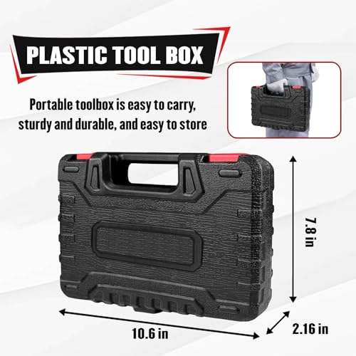 YIYITOOLS 25Pcs Drive Tool Accessory Kit, 1/4" 3/8" 1/2" Socket Accessories, Extension Bar, Adapter, Universal Joint & T-Bar, Professional CR-V Steel Construction - size: 25Pcs (Tool Accessory)