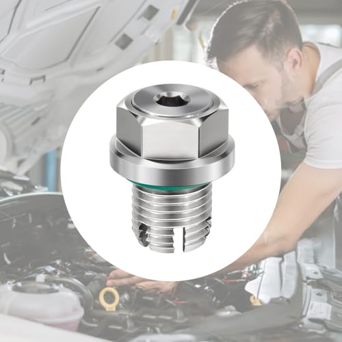 M14.1-1.5x15 Large Backpack Oil Drain Plug,Backpack Style Oil Drain Plug with Magnet,Stainless Steel Self Tapping Oil Pan Thread Repair Kit.
