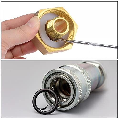 uxcell Full Hook Pick 5.51" Puller Remover Removal Tool for Oil Seal/O-rings, Gasket, Hose 2Pcs
