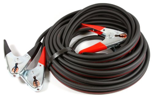 Forney 52872 Twin Cable Battery Jumper Cables, Heavy Duty Number 4, 20-Feet,Black And Red - size: 20-Feet