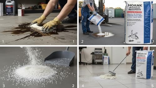 (36 lbs) - Premium Liquid Absorbent Bags Montmorillonite Clay Absorbs Oil, Grease, Hydraulic Oil, & Other Liquid Spills - size: 36 Pounds