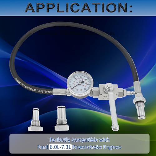 6.0 High Pressure Oil System Tester, IPR Air Test Tool Special Kit Compatible with Ford 6.0L-7.3L Powerstroke Diesel Engines