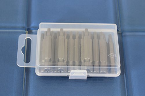 TEMO 25 pc T20 Torx 6 Point Impact Ready 2 Inch Length Screwdriver Insert Bits Hex Shank with Quick Release Slot - size: T20 2"