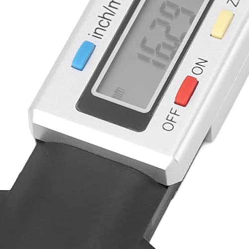 Alomejor Tire Tread Depth Gauge, Digital ABS Tool, Precision Reader for Tire Wear Measurement 0-25.4mm, Ideal for Cars Trucks Motorcycles