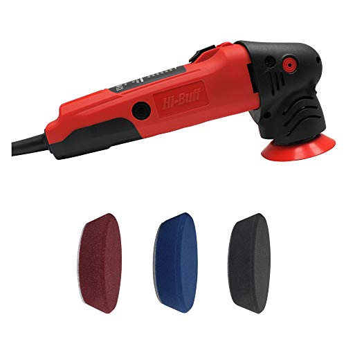 Mini Dual Action Polisher (Starter Kit with 3 Buffing Polishing Pads)