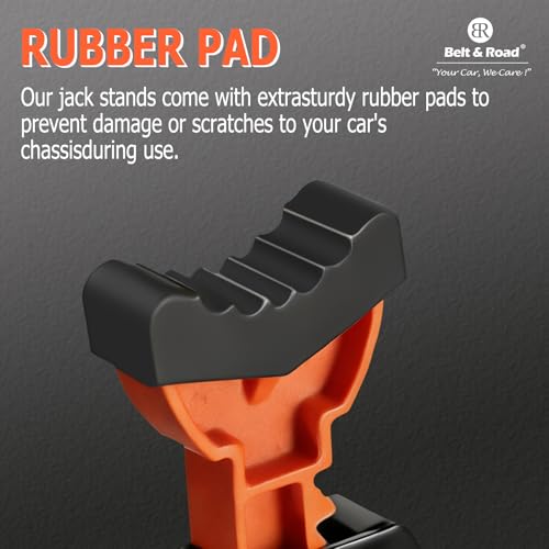 Jack Stands, 3 Ton (6,600 lbs) Extra Tall Heavy Duty Car Jack Stand
