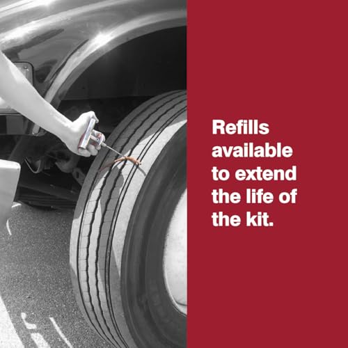 Safety Seal Tire Repair Kit – Truck Deluxe Kit, 30 Repairs (8"), 4.75" Probe, Case Kit, Tubeless Tire Repair for Trucks & Commercial Vehicles