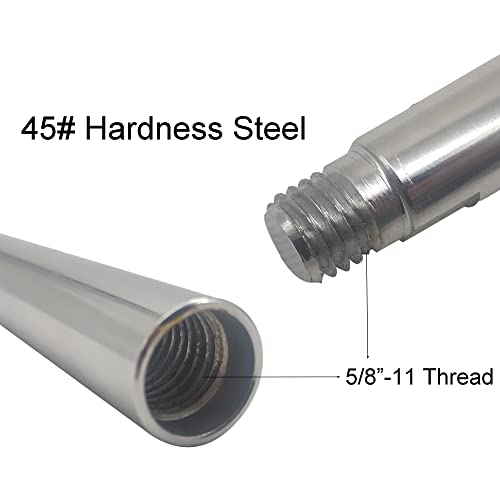 5/8"-11 Thread Angle Grinder Extension Shaft Set Connecting Rotary Rod Car Polishing Adapter of 3pcs, 3 inch, 3.9inch, 5.5inch