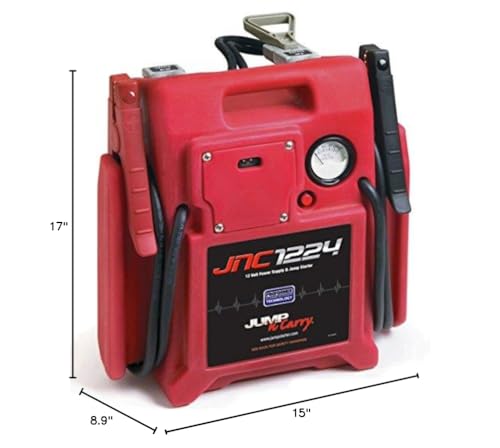 Clore Automotive Jump-N-Carry JNC1224 3400/1700 Peak Amp 12/24V Jump Starter - size: 3400 Amp 12/24V