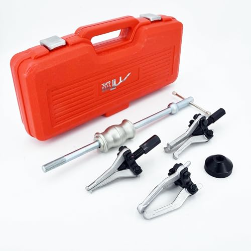 3 Jaw Gear Bearing Slide Hammer Puller Set for Removal Universal Internal & External Gear Pulley Puller Set for Pulling Out Gears Bearings 40CR Alloy Steel - size: 3 Jaw