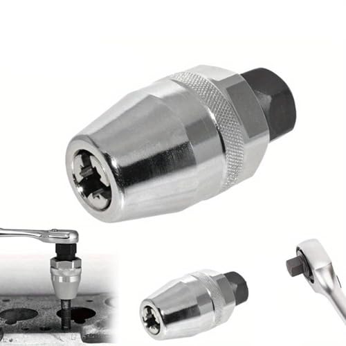 6-13mm Broken Bolt Extractor Set - Metal Damaged Stud Remover Tool for Impact Wrench and Ratchet, Non-Electric Manual Operation