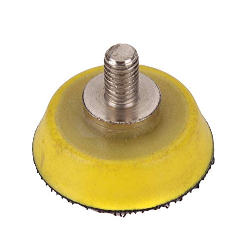 Ouya 10PCS 1/4-20 Thread 1 1/2" Velcro Backing Pad Hook and Look Plate for Air Sander and Dual Action Car Polisher - color: 1/4"-20 thread, size: 1.5 Inch Plate