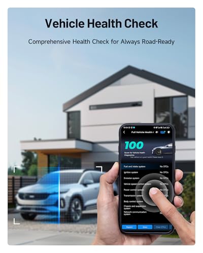 TOPDON Carpal-US OBD2 Code Reader Bluetooth, All System OBD2 Scanner for iOS & Android, Vehicle Health Check, 6 Maintenance Services, Smog Check, Repair Guide, 1 Year Free Update