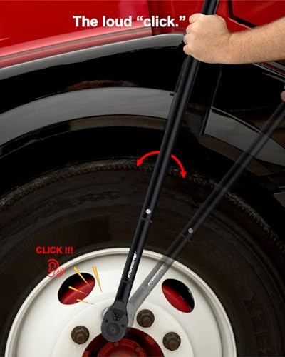 1 Inch Torque Wrench 200-1400 FT-Lb – 24-Tooth Reversible Ratchet, ±3% Accuracy, Cr-V Steel, Dual Scale (Ft-Lb/Nm), 55" Length Heavy Duty Torque Wrench for Trucks, Trailers & Heavy Equipment - style: 1" 200-1400 FT.LB Torque Wrench