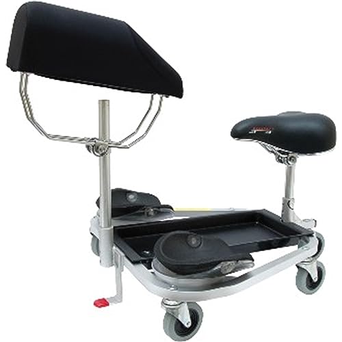 Racatac Kneeling Sitting Creeper with Chest Support, 2 Inch Casters, Rolling Knee Pads with Seat, Adjustable Seat, Knee Pads with Wheels, Assembled in USA, Floor Creeper, 01RACCS - size: 2 Inch, style: Chest Support