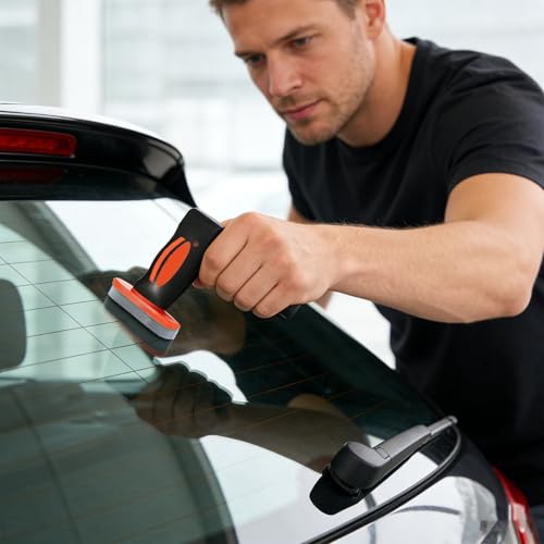 Bottone Car Glass Cleaning Coating Set, Dual Effect with Microfiber Towel, Road Grime, & Water Spots, Anti-Glare & Water-Repellent Coating for Safer Night Driving