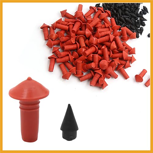 170Pcs Car Universal Mushroom Shaped Tire Repair Insert Plugs Red Black Replacement