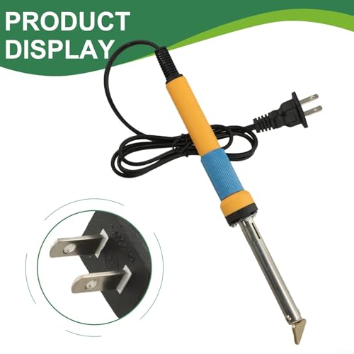80W Plastic Welding Iron Kit with Mesh & Rods, Electric Hot Stapler for TPO TEO PP Auto Bumper Repair, Portable Soldering Tool Set for Car Truck DIY (Iron 2)