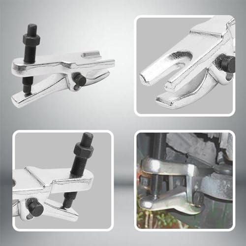 Ball Joint Separator, Universal Ball Joint Removal Tool for Separating Arms, Tie Rods, and Ball Joints on Cars, Light Trucks, ATVs 1-1/8" to 2-1/8" Adjustable Tie Rod Removal Tool