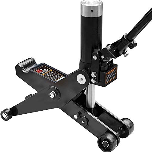 Hydraulic Forklift Jack 5 Ton (10,000 lb) Capacity, Dual Position Forklift Service/Hydraulic Floor Jack Black for Truck Tractor, Lifting Range 2.76"-28.74"