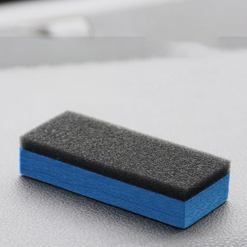 MAGICLULU 10pcs Car Polishing Sponge Set High-Density Dual-Sided Tire Applicator Pads for Gentle Washing and Shine Polishing, Blue Sponge Material for Car Cleaning