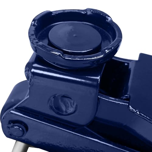 2.5 Ton (5,000 lbs) Low Profile Heavy Duty Steel Hydraulic Floor Jack with Single Piston Pump, Lifting Range 3-3/8" to 14-15/16", for Car, Light Truck and SUVs, Blue - color: blue