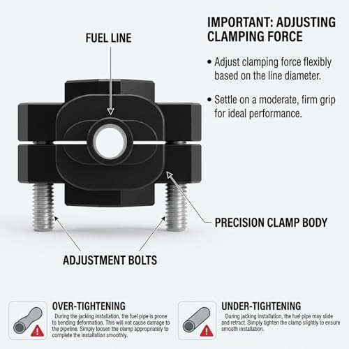Nylon Fuel Line Repair Kit & Installation Tool for 1/4" to 3/4" | Lightweight fuel line repair kit for nylon & plastic gas lines. Compact design for AN fittings. Small size fits tight spaces.