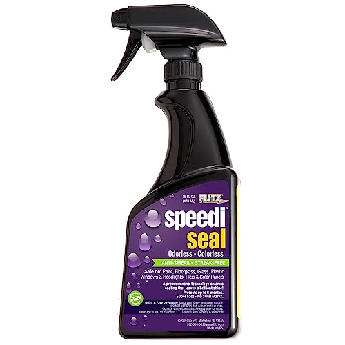 Flitz Speedi Seal - 16oz Bottle of USA-Made Ceramic Coating for Cars to Polish & Protect for Up to 6 Months - Works on Paint, Fiberglass, & More - Streak-Free Ceramic Spray Sealant (1 Pack) - size: Single