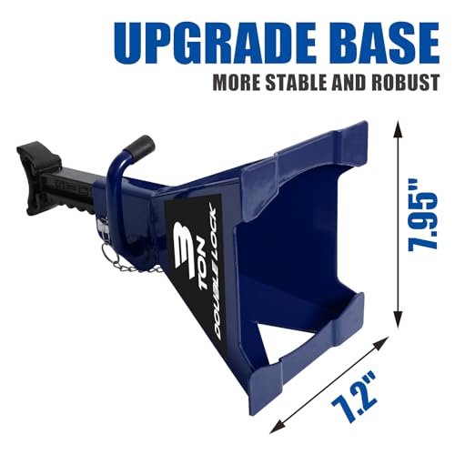 TCE AT43005AU Torin Steel Heavy Duty Jack Stands: Double Locking Pins, 3 Ton (6,000 lb) Capacity, Blue, 1 Pair (2 Pack) - style: Wide Base