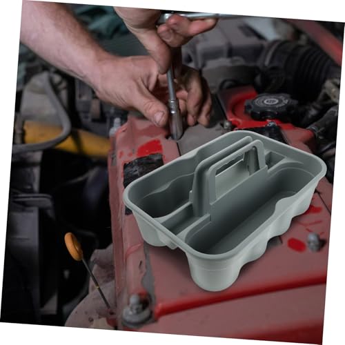 OUNONA Car Wash Supplies Organizer Tool Basket Dividers Portable Cleaning Basket Handheld Storage Tote