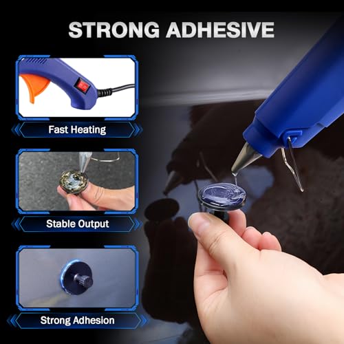 139PCS Dent Puller Kit, Paintless Dent Removal Kit, Car Dent Repair Kit with Metal Dent Lifter, Bridge Puller, T-Slide Hammer, Professional PDR Tools for dents, dings, creases and Hail Damage