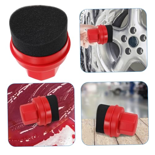 Ciieeo Tire Shine Applicator Sponge Pad Set High Density Waxing Tool for Cars Handheld Tire Dressing and Polishing Kit for Auto Detailing and Wheel Care