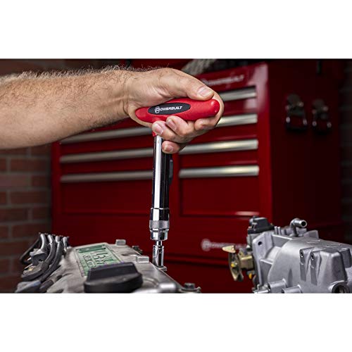 Powerbuilt 1/4 inch Drive Ratcheting T-Handle Torque Wrench, 20-100 in. lb. Range, Easy to Set and Lock in Place, for TPMS Systems and Bike Repair Assembly, Great for Carbon Fiber Handlebars - 649971 - style: T-Handle
