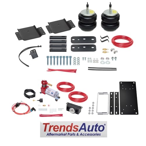 TrendsAuto Firestone Airide Rear Ride-Rite Air Spring Kit and Dual Path Analog Standard Compressor Kit fits 2007-2021 Tundra | Easy Installation | Includes TrendsAuto Decal - size: 2007-2021, style: Dual Path Analog