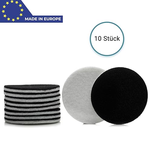 Glass Polish 4.5 inch (115mm) Pack of 10 Felt Polishing Pads for Polishing Glass, Plastic, Metal and Marble - GP11009 | For Cerium Oxide Glass Polishing, Scratch Removal, Plastic & Headlight Restoration, Metal Polishing & Clear Coat Finishing - style: 4.5