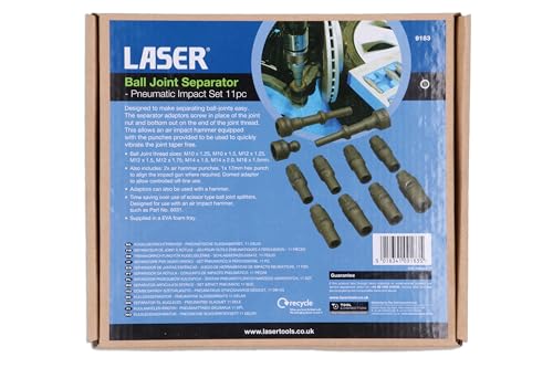 Laser 9183 Ball Joint Separator - Pneumatic Impact Set 11pc