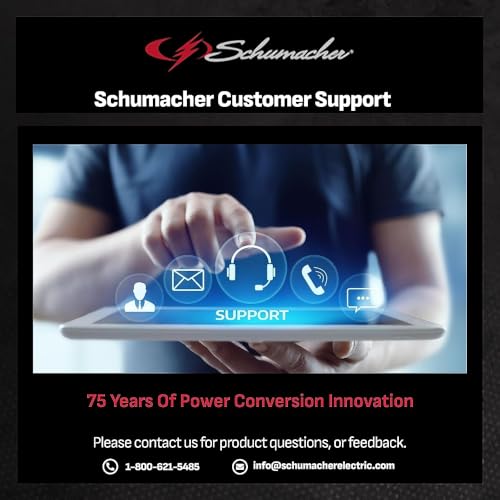 Schumacher Electric DSR Pro Series Portable Jump Starter & Power Station - 12V Jump Box for Car, SUV & RV Batteries - 2000 Peak Amps & 325 Cold Cranking Amps - 12V DC Power Outlet - DSR168G