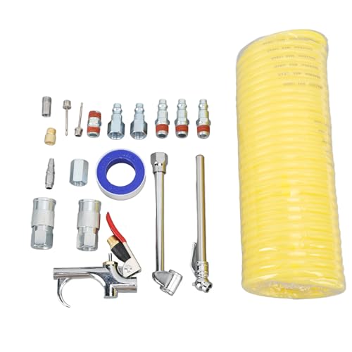 20Pcs Air Blow Accessory Set Stainless Steel Quick Connect Multifunctional Pneumatic Tools Kit