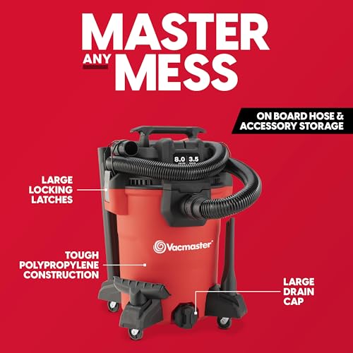 Vacmaster 8-Gallon 3.5 Peak HP Wet/Dry Shop Vacuum- VCM811PF 1101 - size: 8-Gallon