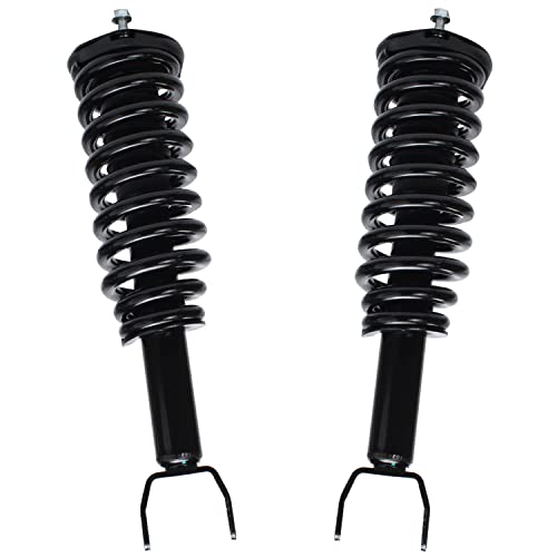 Detroit Axle Replacement for 2005-2009 Dodge Dakota Mitsubishi Raider 2WD/RWD Front Quick Install Struts w/Coil Spring Assembly + Sway Bar Links - 4pc - size: 4QS2200321/Sway Kit